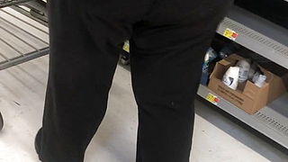 Thick White BBW Grandma with a Fat Soft Ass in Walmart Part1