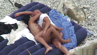 Mature Nudist Horny Wife Sucking Cock At The Beach