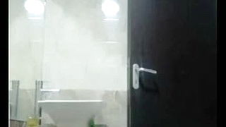 Actress Sama Al-Masry naked in the bathroom