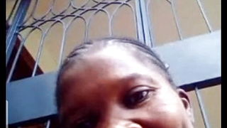 African ebony mom does video chat with Indian ndash; part 2, cumshot
